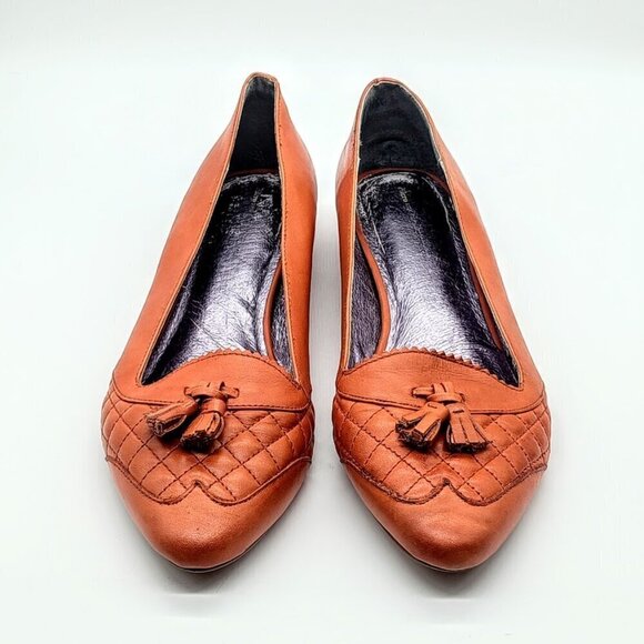 Anthropologie Shoes - Anthropologie Pilcro and the Letterpress Leather Flats with Tassels
